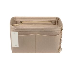 ZTUJO PURSE ORGANIZER FELT BAG ORGANIZER WITH SIDE ZIPPER